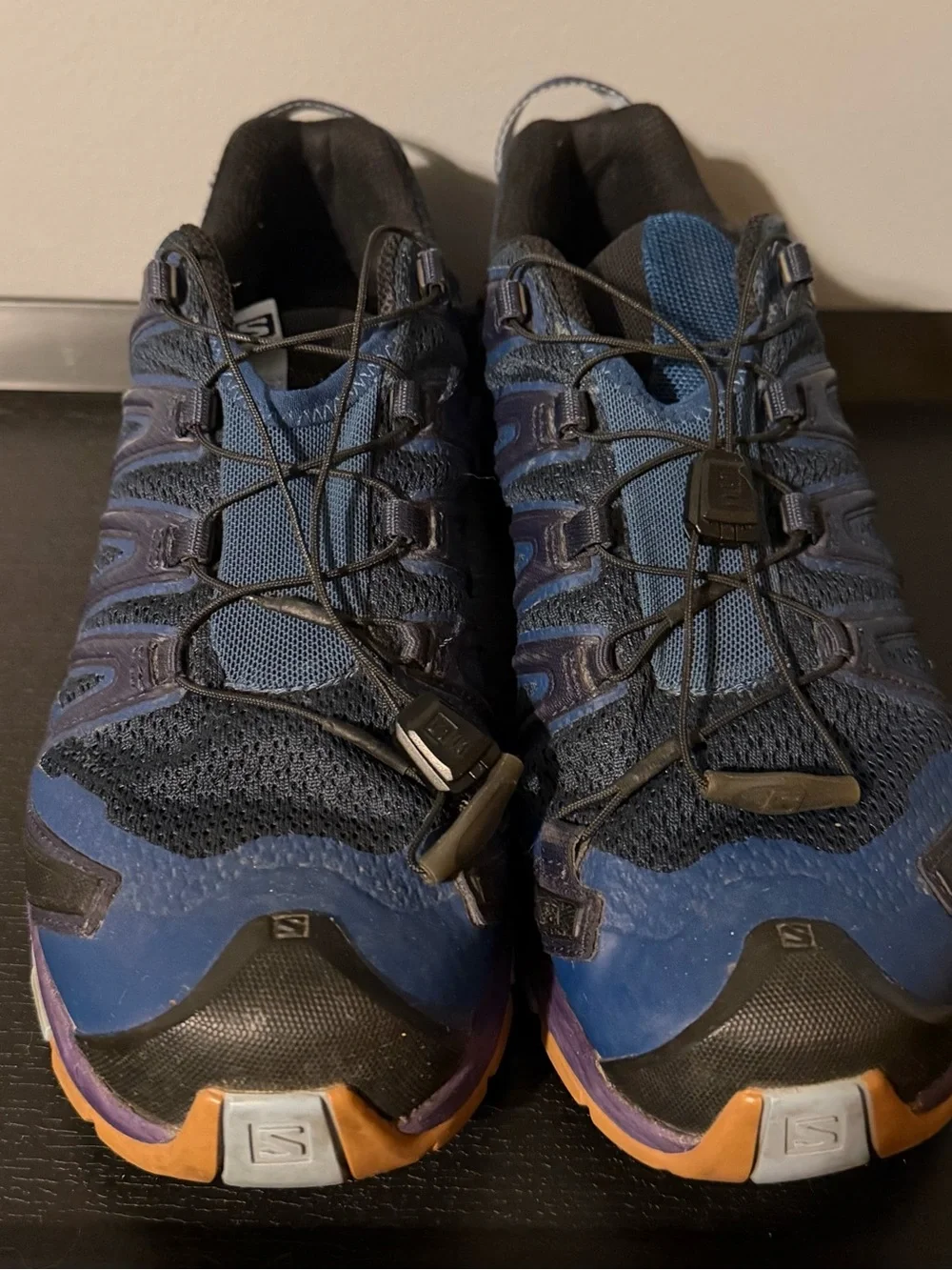 Salomon Navy Blue Purple Trail Running Shoes